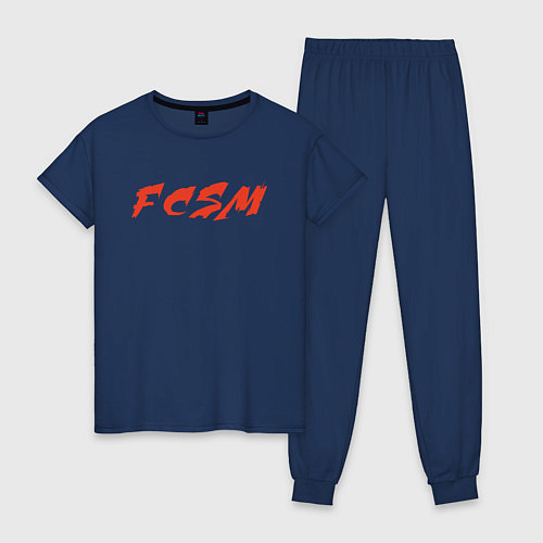 Женская пижама FCSM / Тёмно-синий – фото 1