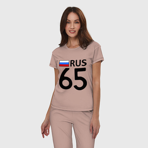 Женская пижама RUS 65 / Пыльно-розовый – фото 3