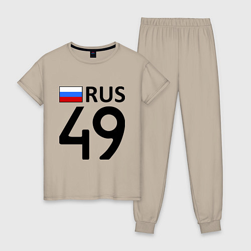 Женская пижама RUS 49 / Миндальный – фото 1