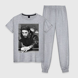 Пижама хлопковая женская Аль Пачино, цвет: меланж