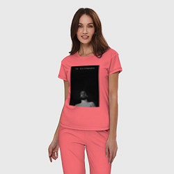 Пижама хлопковая женская Ты беспощадна, цвет: коралловый — фото 2