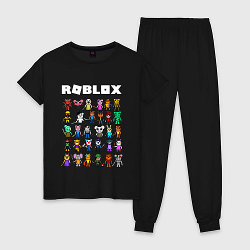 Женская пижама ROBLOX PIGGY / Черный – фото 1