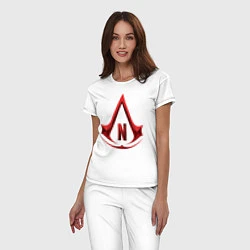 Пижама хлопковая женская Assassins Creed Netflix, цвет: белый — фото 2