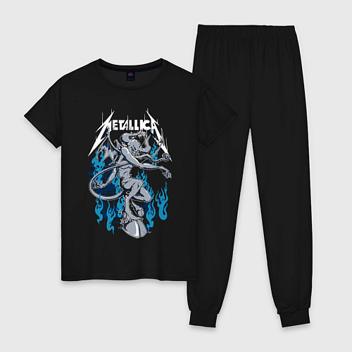 Женская пижама Metallica - черт / Черный – фото 1