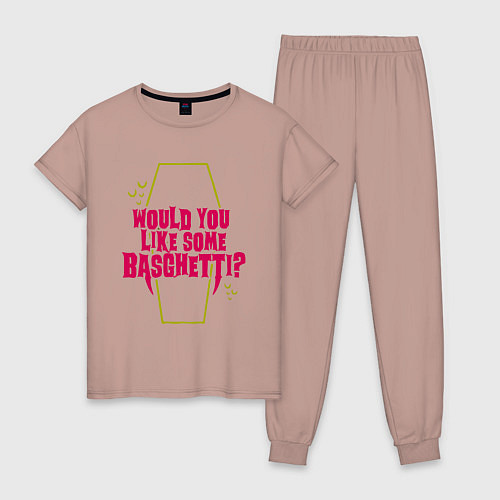 Женская пижама Что мы делаем в тени / Пыльно-розовый – фото 1
