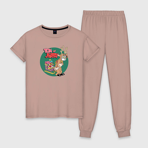 Женская пижама Tom and Jerry / Пыльно-розовый – фото 1