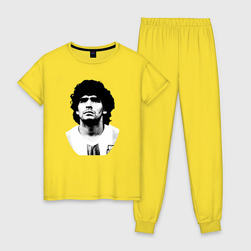 Женская пижама Диего Марадона / Желтый – фото 1