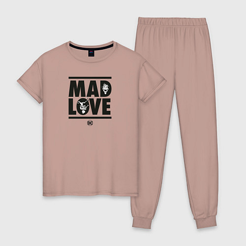 Женская пижама Mad love / Пыльно-розовый – фото 1