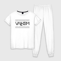 Пижама хлопковая женская Вальхейм, цвет: белый
