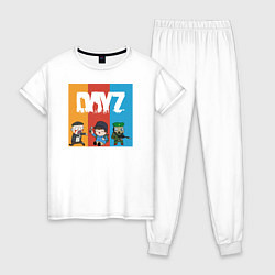 Пижама хлопковая женская DayZ ДэйЗи, цвет: белый