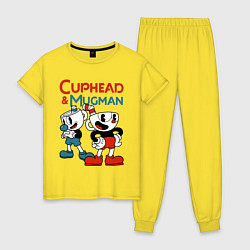 Женская пижама Cuphead & Mugman