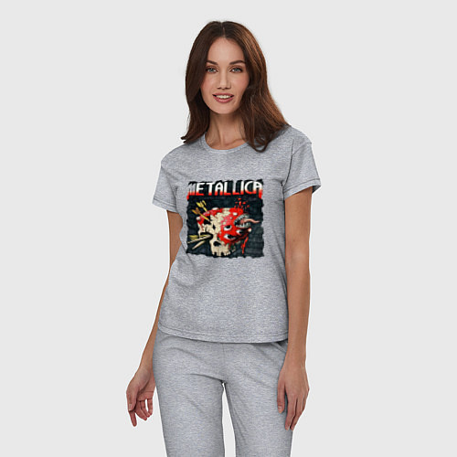 Женская пижама METALLICA BAND / Меланж – фото 3