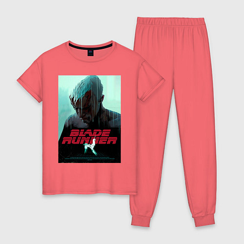Женская пижама Слезы в дожде Blade Runner / Коралловый – фото 1