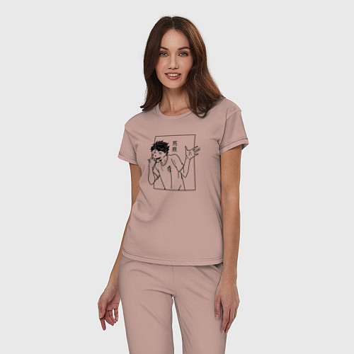 Женская пижама Ойкава Тоору Haikyuu / Пыльно-розовый – фото 3