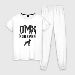 Пижама хлопковая женская DMX Forever, цвет: белый