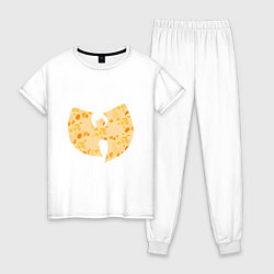 Пижама хлопковая женская Wu-Tang Cheese, цвет: белый