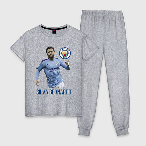 Женская пижама Silva Bernardo Манчестер Сити / Меланж – фото 1