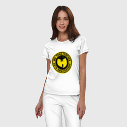 Пижама хлопковая женская Wu-Tang Forever, цвет: белый — фото 2