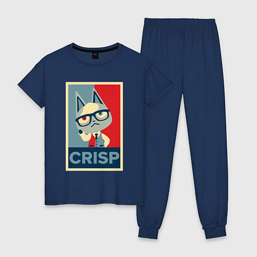 Женская пижама Crisp / Тёмно-синий – фото 1