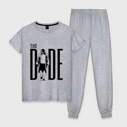 Пижама хлопковая женская The Dude, цвет: меланж