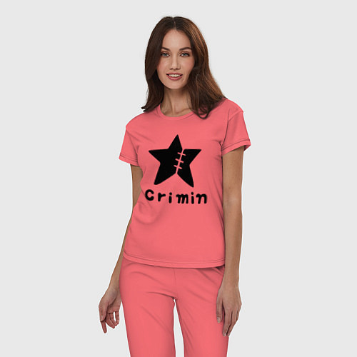 Женская пижама Crimin бренд One Piece / Коралловый – фото 3