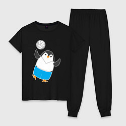 Женская пижама Волейбол - Пингвин