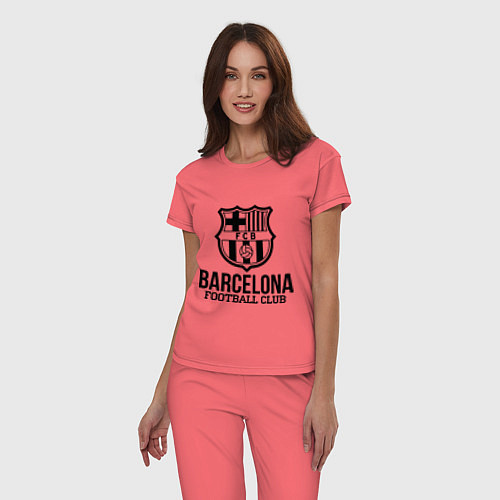 Женская пижама Barcelona FC / Коралловый – фото 3