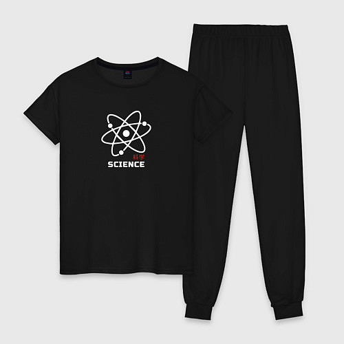 Женская пижама Science Наука / Черный – фото 1
