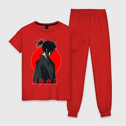 Пижама хлопковая женская Yato Noragami, цвет: красный