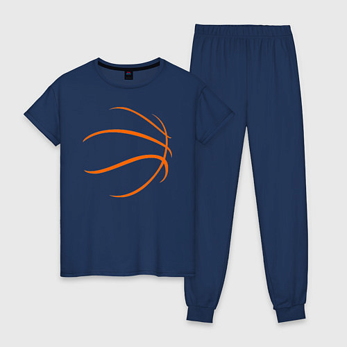 Женская пижама Баскетбольный мяч / Тёмно-синий – фото 1