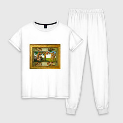Женская пижама Michelangelo & Covid 1