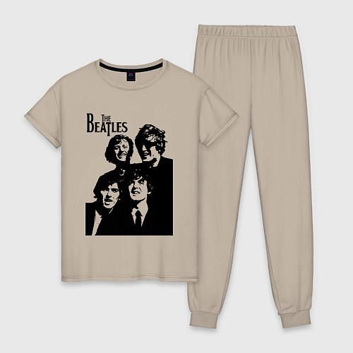 Женская пижама Выше них только звёзды! / Миндальный – фото 1