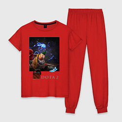 Пижама хлопковая женская Dota 2 Baby Падж, цвет: красный