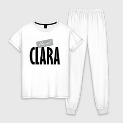 Пижама хлопковая женская Unreal Clara, цвет: белый