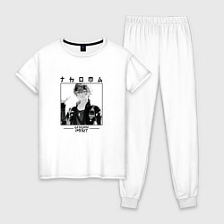 Пижама хлопковая женская Тома Thoma, Genshin Impact, цвет: белый