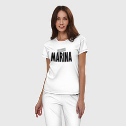 Пижама хлопковая женская Unreal Marina, цвет: белый — фото 2
