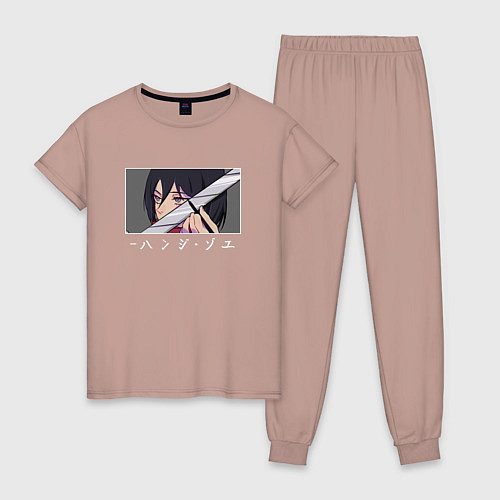 Женская пижама Микаса Аккерман Атака Титанов / Пыльно-розовый – фото 1