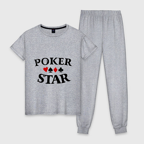 Женская пижама Poker Star / Меланж – фото 1