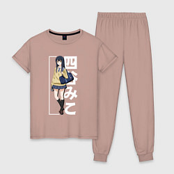 Пижама хлопковая женская Yotsuya Miko, цвет: пыльно-розовый