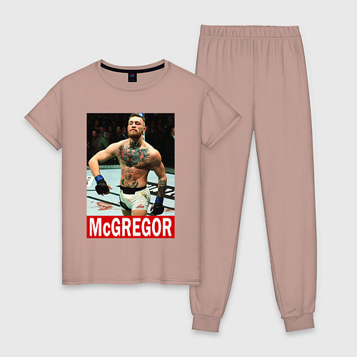 Женская пижама Конор МакГрегор McGregor / Пыльно-розовый – фото 1