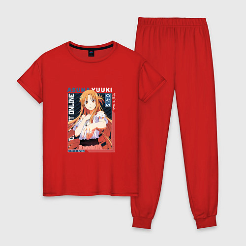 Женская пижама Мастера меча онлайн, Юки Асуна Yuki Asuna / Красный – фото 1