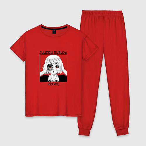 Женская пижама Токийский гуль Tokyo Ghoul, Джузо Сузуя Juuzou Suz / Красный – фото 1