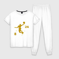 Пижама хлопковая женская Kobe 8-24, цвет: белый