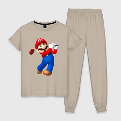 Женская пижама Марио - крутейший гольфист Super Mario