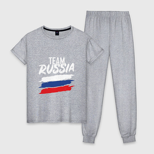 Женская пижама Team - Russia / Меланж – фото 1