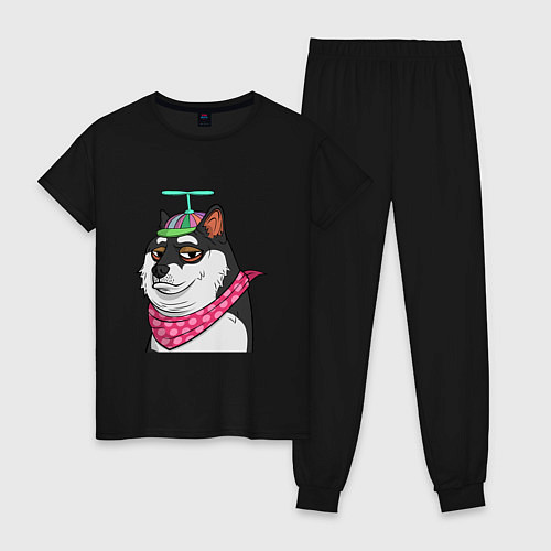 Женская пижама NFT DOGE / Черный – фото 1