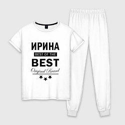 Пижама хлопковая женская ИРИНА BEST OF THE BEST, цвет: белый