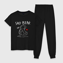 Женская пижама SAD BEAR - ГРУСТНЫЙ МИШКА