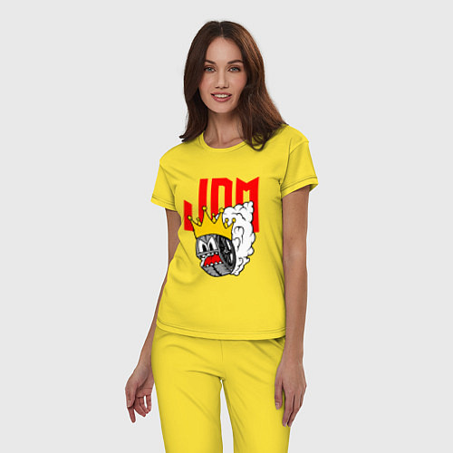 Женская пижама JDM Wheel King / Желтый – фото 3