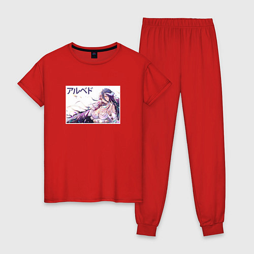 Женская пижама Лежащая Альбедо / Красный – фото 1